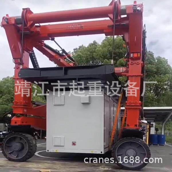 智能跨车非标计跨轮胎吊运机靖起生度设产重物运搬运速快效率高