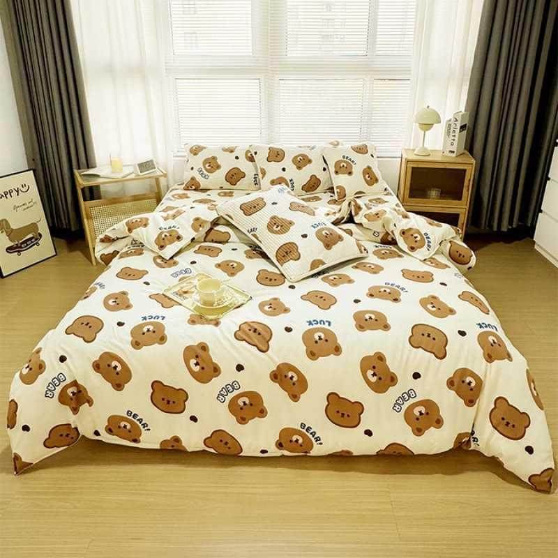 （总）拾小柒 2025新款四件套糯糯棉防滑床盖学生床垫夹棉保护垫