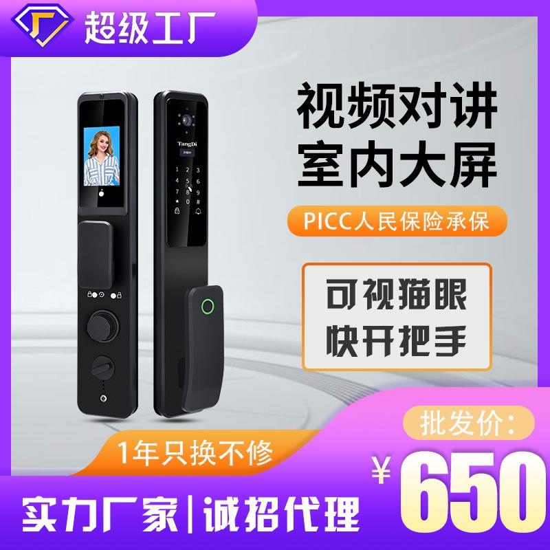 电子眼全自动指纹锁可视高清摄像智能家居锁防盗门家用联网智能锁