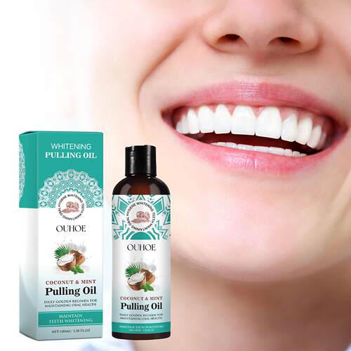 OUHOE Coconut Oil Mouthwash, Fresh Breath Tooth and Oral Car