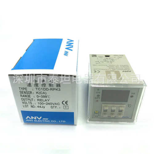 台湾士研ANV 数显温度控制器 TC1DD-RPK3 智能温控器 399℃