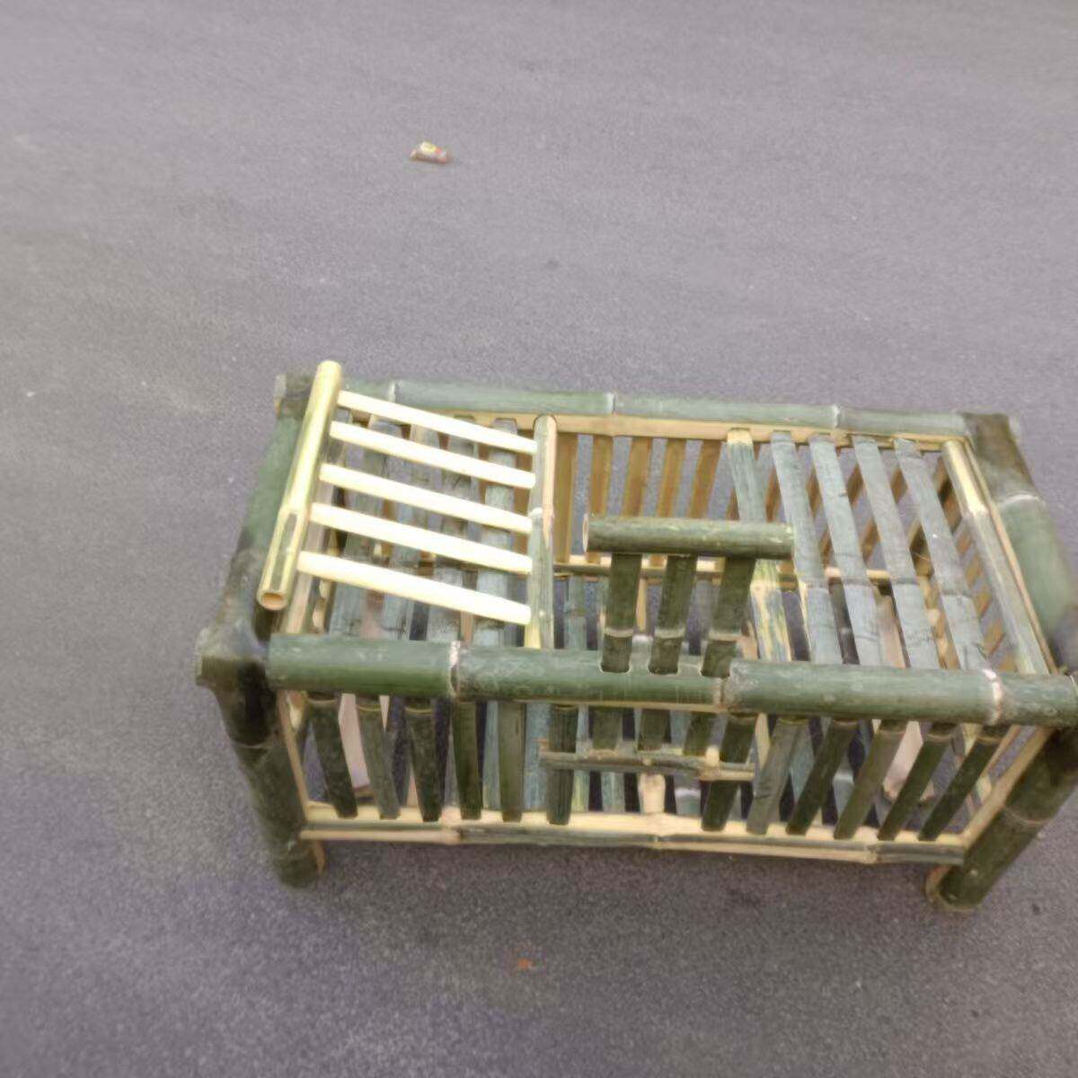 鸡笼纯手工竹制品养鸡鸭鸟笼湖南农家纯竹子制作经久耐用竹编笼子