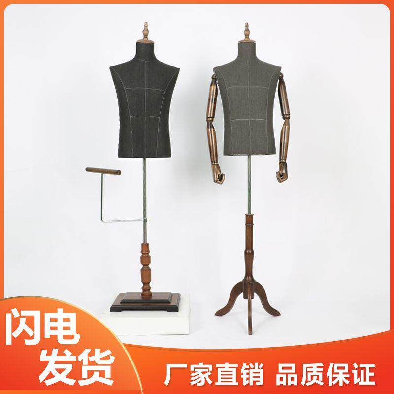 新款直销服装店男模特西服展示假模高档砂洗灰模特人台半身模高档