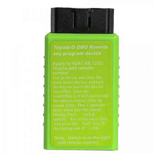 For Toyota G and H Chip  BYOBDII Remote Key Programming