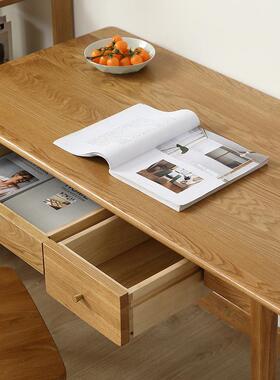 收纳书樱桃木原木风OLZ袋学习黑桌胡桃木儿童挂简约书袋写桌字桌