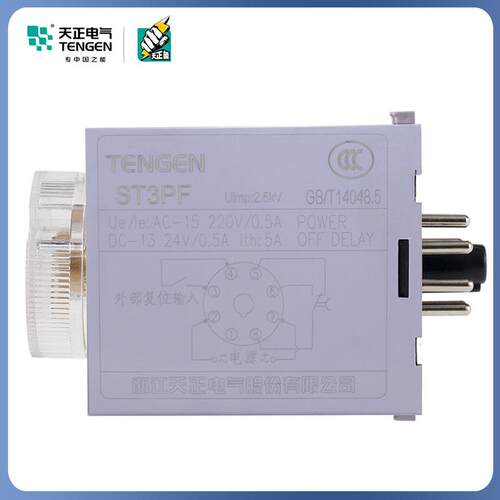天正电气时间继电器ST3PF JSZ3F 断电延时10S 30S 60S 180S 220V