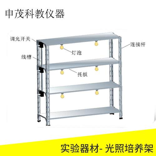 27012光照培养架植物培植光合作用铁质教学仪器厂家供应
