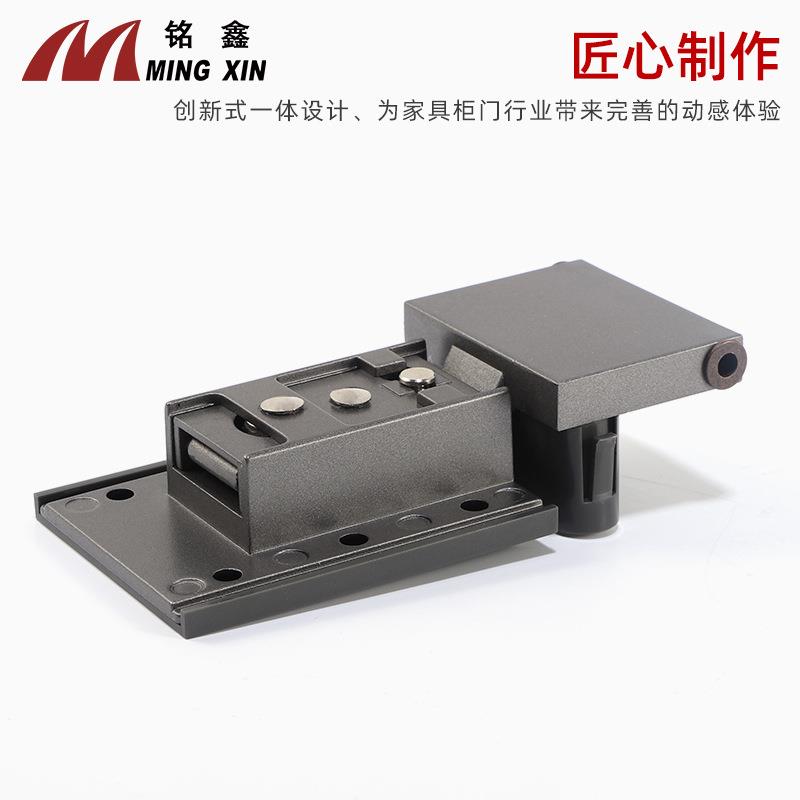 针0式地铰链27度大角度极半盖/全简框门衣柜门重型可调阻尼铝缓冲