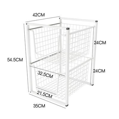 屉衣柜抽拉篮JIO15615纳分层收轨隔板卧室衣橱改造内置隔层置物架