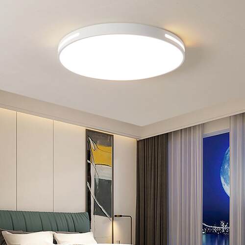 圆形卧室灯客厅灯简约现代大气超薄led吸顶灯长方形大灯家用灯具