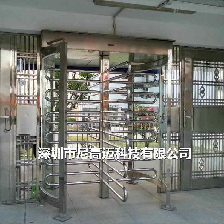 旋转门长沙工地小区门禁闸机厂家安装全高旋转闸不锈钢电控三辊闸