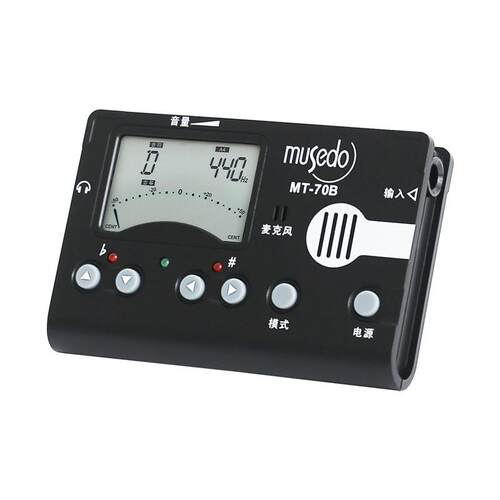 小天使古筝专用调音器MT-70B校音器定音节拍器三合一节奏器