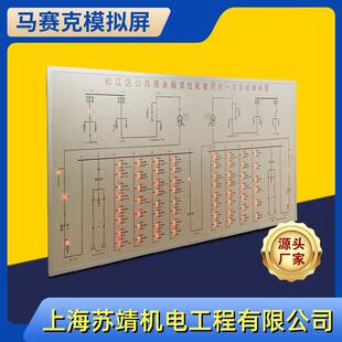 马赛克模拟屏静态动态变电室系统模拟图变电所电力模拟屏厂家