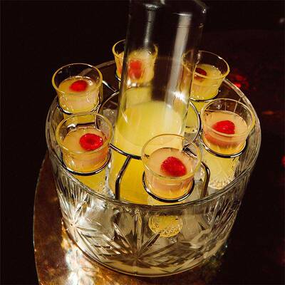 High end crystal glass vodka glasses Dublin bar cocktail set