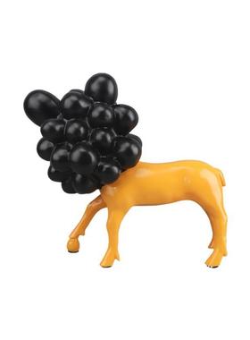 现代简约卡通泡泡狗动物雕塑摆件玄关客厅酒店电视柜软装家居饰品