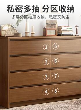 斗柜五斗柜简约轻现代SFC卧室床柜收纳柜物五斗边橱抽屉柜子奢型
