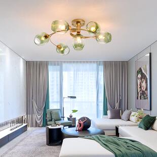 创意魔豆吸顶后灯现家厅代创意时尚 用玻 分6016分子子卧室餐灯新款