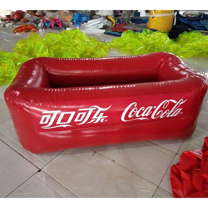 充气可口可乐水池 pvc冰镇充气水池 充气冰镇水桶水池