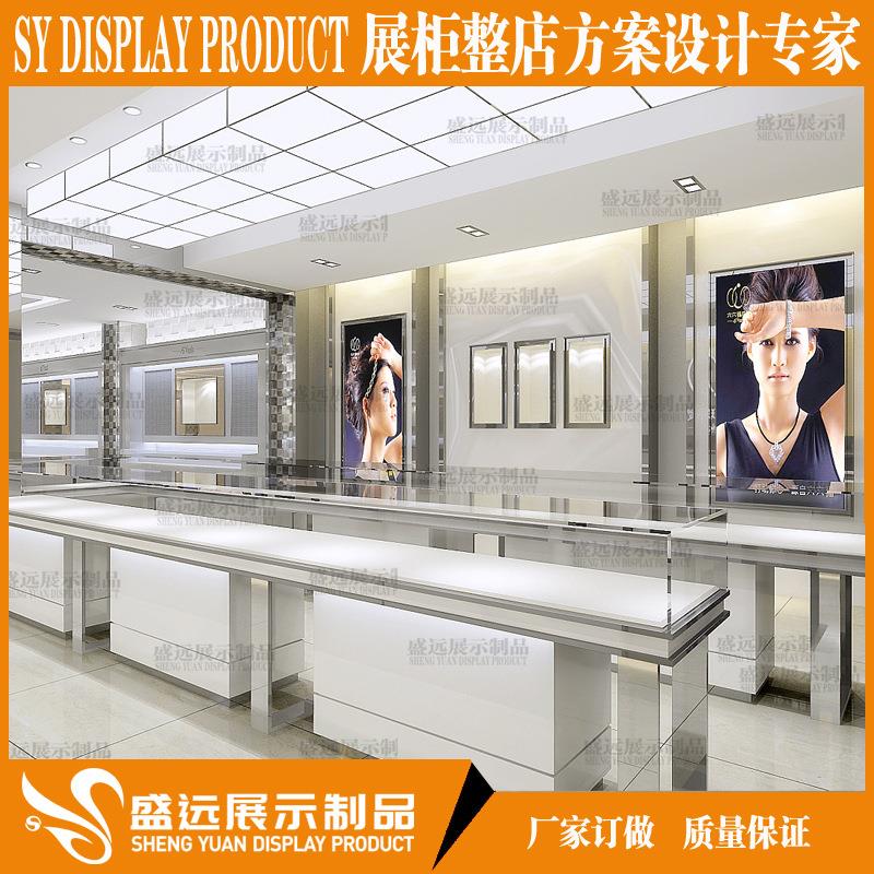展示柜台珠宝展柜定做商场首饰玻璃展示柜玉器珠宝柜台