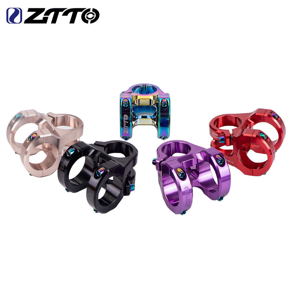 ZTTO山地自行车车把炫彩短把立铝合金全CNC镂空速降立管31.8*35mm