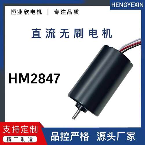 厂家直供28mm微型无刷电机HM2847大扭矩性能低噪大功率直流马达