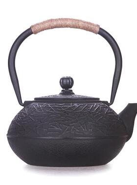 新茶室软装茶馆艺装饰茶铁挂钩博古架摆件茶壶柜样板房中式铁壶悬