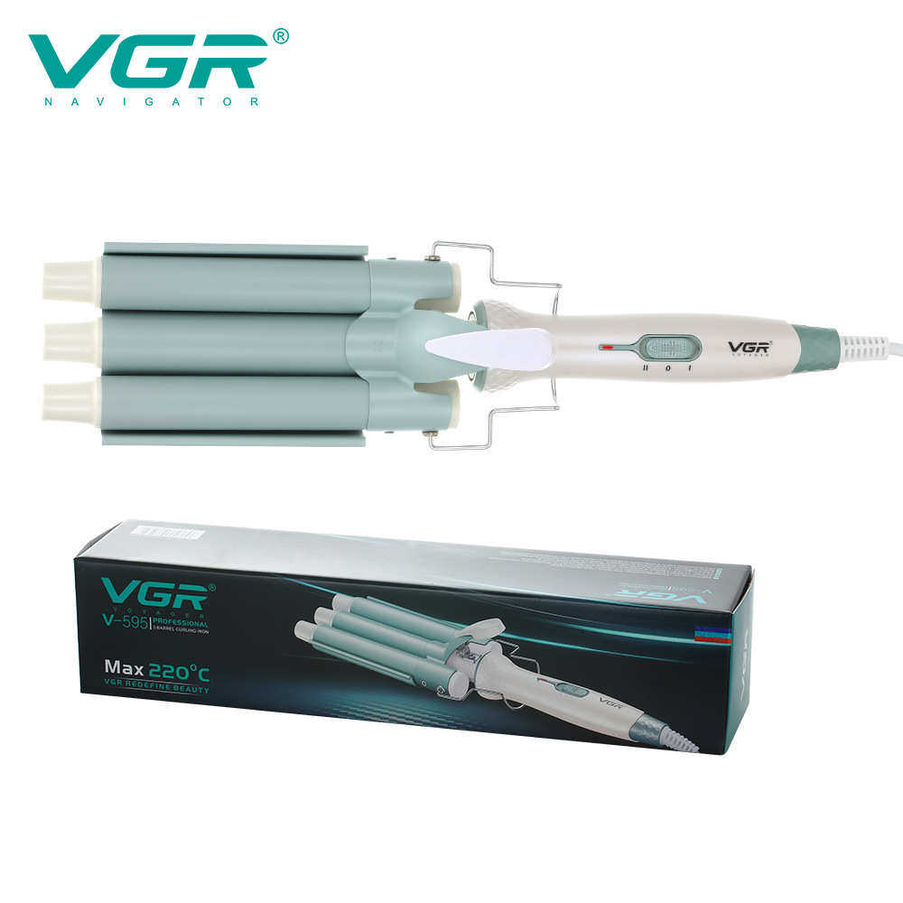 VGR595蛋卷棒泡面头三管卷发器水波纹小卷发棒大卷烫夹板新款,个人护理/保健/按摩器材,卷/直发器,淘宝优惠券,粉丝福利购,淘宝优惠卷