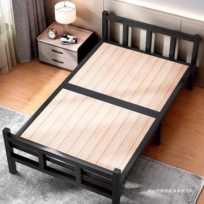 折叠床家用单人床简易午休小床便携一米成人宿舍加床双人硬板铁床