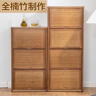 ft衣服收纳柜衣橱儿童简易楠竹置物实木储物柜棉被柜子家用卧室衣
