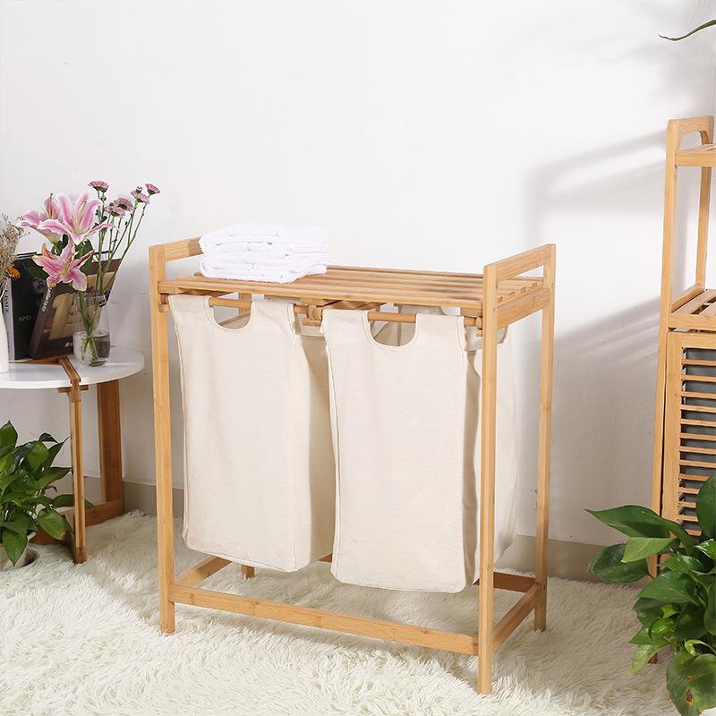 竹制衣脏衣篓洗衣篮子脏叠衣服收纳脏筐浴室194竹布衣筐折脏衣物