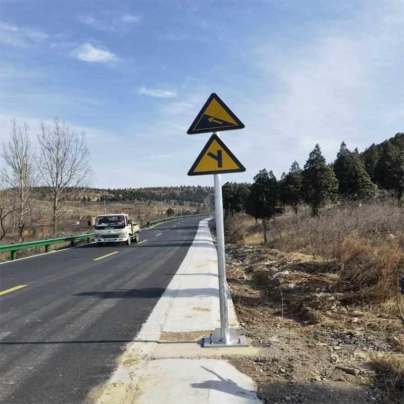 交通标志牌立杆道路指示牌路牌单双悬臂式单立柱式F杆标志杆反光*