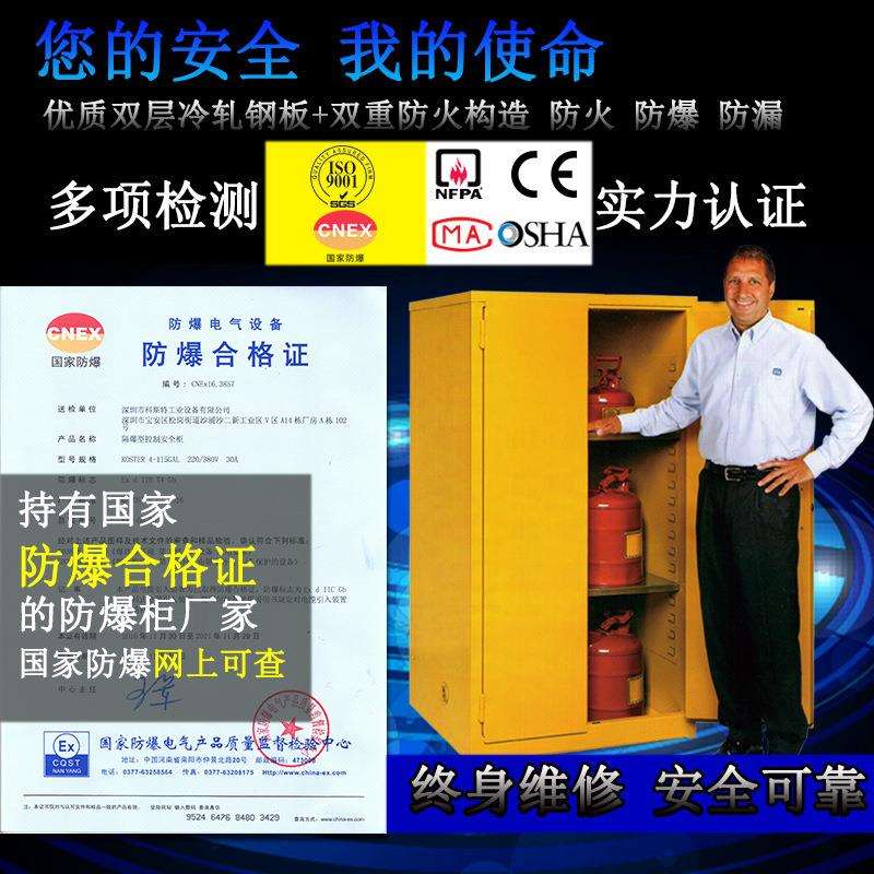 工业防爆柜12加仑化学品安全柜危险品储存柜防火箱燃液体防火柜