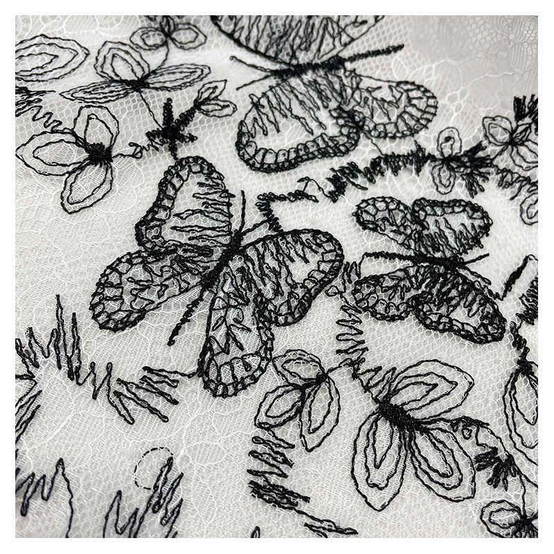 经编蕾丝布料批发 蝴蝶刺绣面料蕾丝多色 抱枕女装桌布装饰布面料,居家布艺,花边/蕾丝,淘宝优惠券,粉丝福利购,淘宝优惠卷