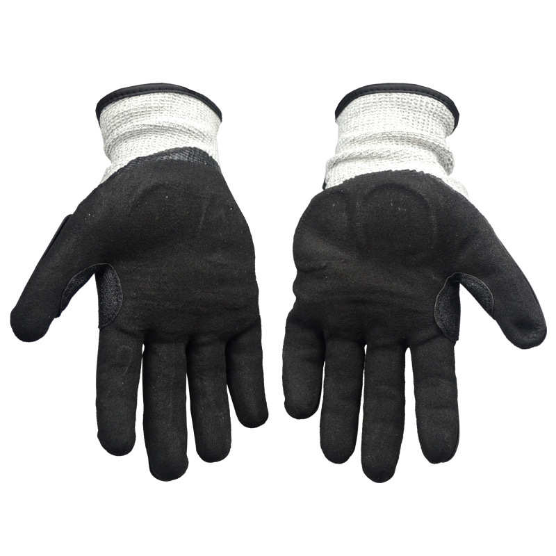 海太尔0391耐磨抗震防滑耐油机械劳保手套 防割防撞汽车修理手套