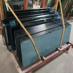 异型精磨边钢化福特蓝玻璃 12MM 来图来样 镀膜玻璃5 厂家