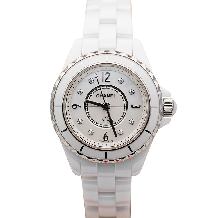 贝母面[9.8新]香奈儿J12系列29mm石英女表H2570