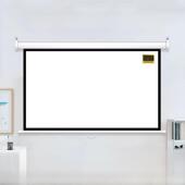 手动自锁屏幕投影屏幕无需电源手动可调84英寸100英寸120英寸150英寸家庭客厅办公室会议高清防光投影屏幕壁