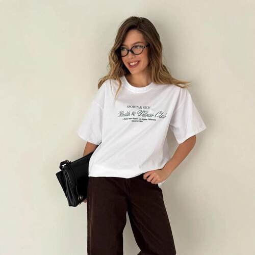 100% cotton short sleeved t-shirt top ins