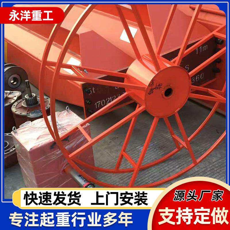 自动伸缩电缆卷盘弹簧驱动龙门吊行车电缆卷筒电磁吸盘收线器