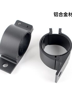 汽车射灯支架帕杰罗黑金刚猎豹改装越野车灯保险杠支架护杠固定夹