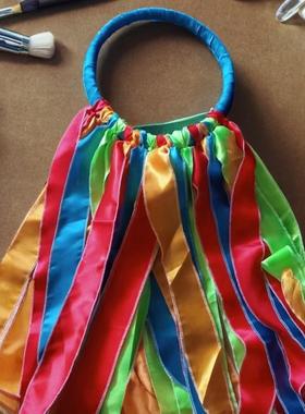 蒙古族博克手五彩项圈蒙摔跤手景脖圈嘎博客环工tj#j#lzn品古包艺