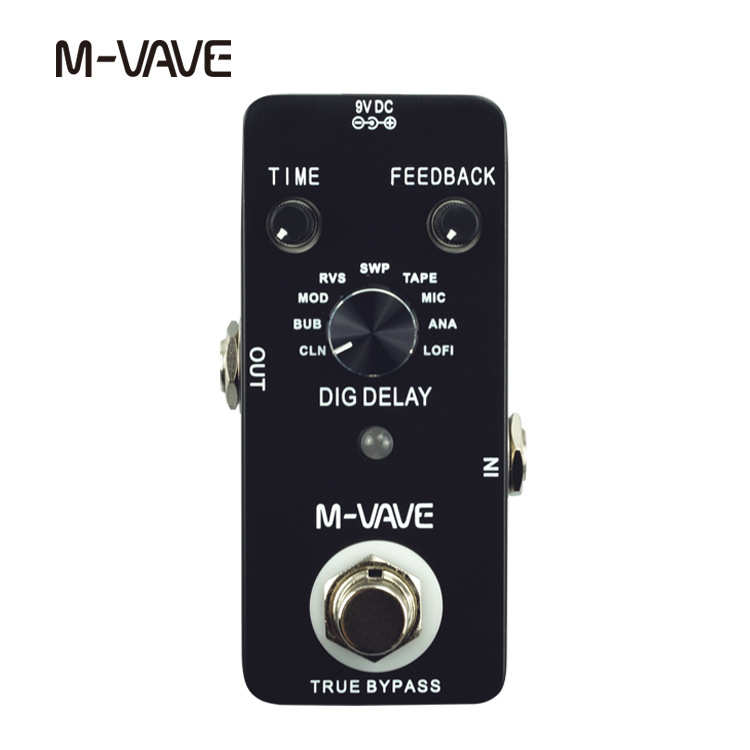 M-VAVE数字延迟单块效果器DIGITAL电吉他木吉他DELAY延时音色提升