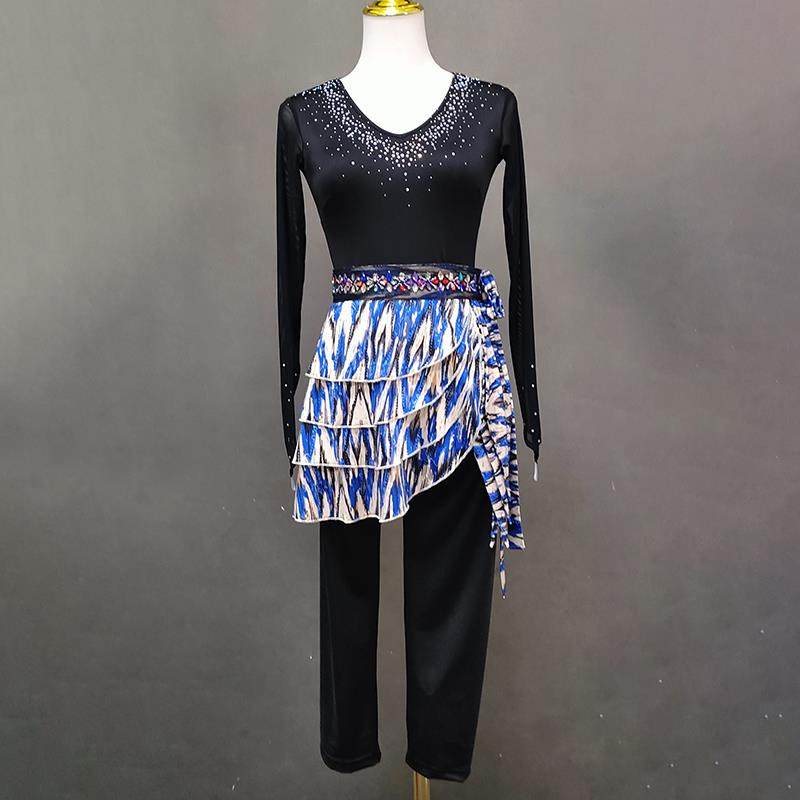 高档舞新疆蹈服装演出服少数民族风服维舞蹈铃铛少女同款族表演服