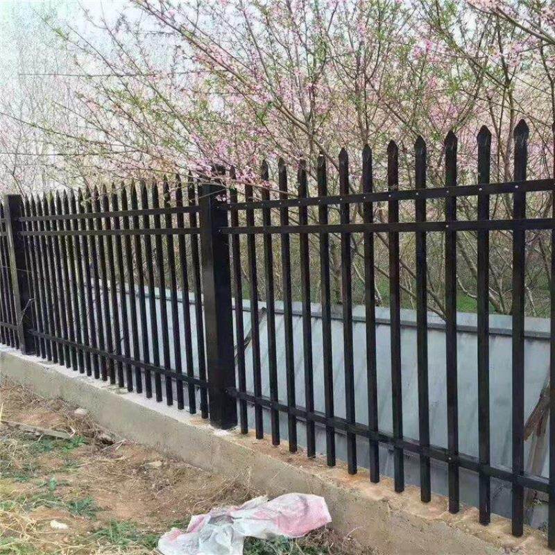 围墙铁艺栏杆小区别墅院墙栅栏幼儿园景观文化中式锌钢围墙护栏