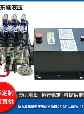 DF-F-1.5KW-48V-12L-SC微型液压站带方油箱煤矿设备用液压系统