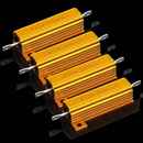 大功率销售黄金铝壳电阻器限流电阻现货10W25W50W特定阻值