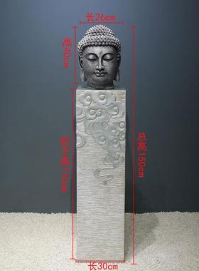 高档首复禅意大号佛佛佛像佛系装饰品玄古关头走廊客厅酒柜文艺摆