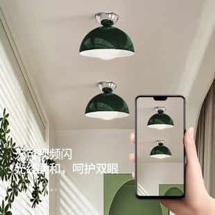 奶油风过道灯走廊灯法式 包豪斯入户玄关约现代网红阳台吸顶灯