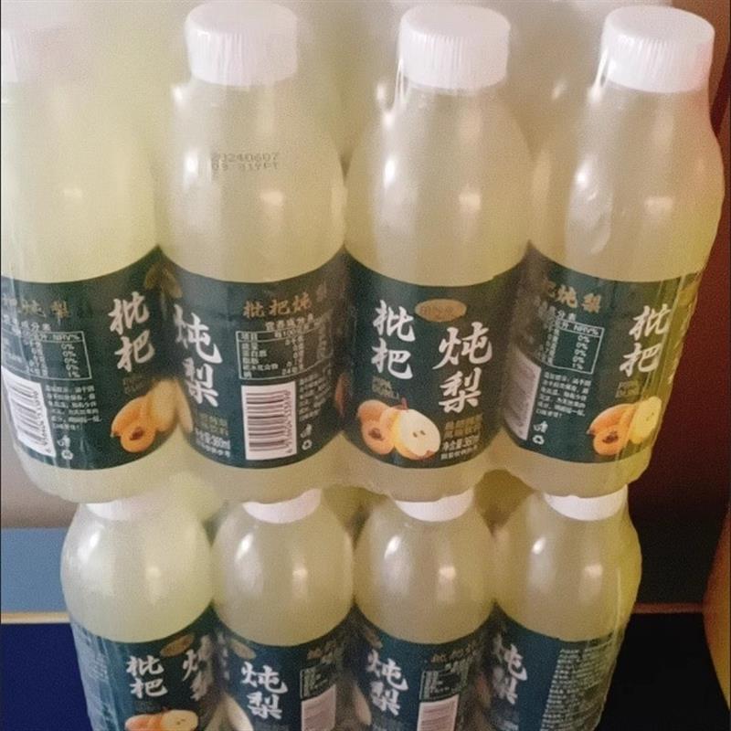 田妙果枇杷果汁枇杷炖梨果味饮料整箱解渴360ml/瓶特价饮品