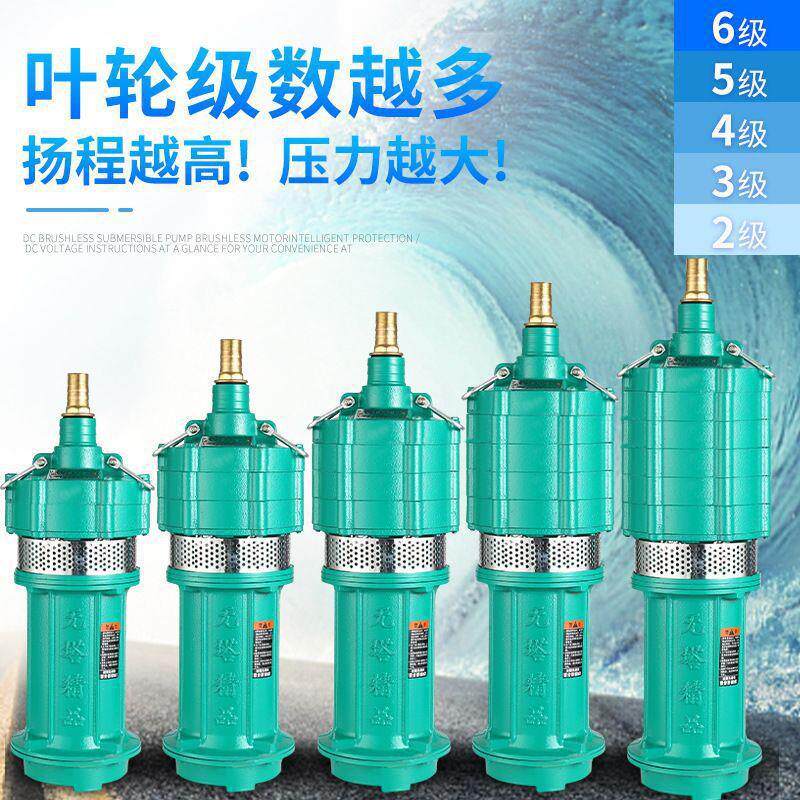 小鼠深井泵QD级潜水家用220v高老扬程油浸式农用灌溉水泵3BEY8多0